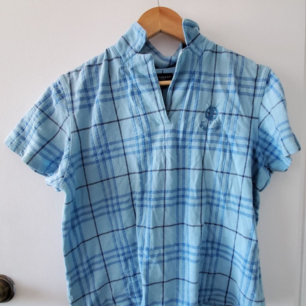 Burberry Golf Plaid Polo Shirt
